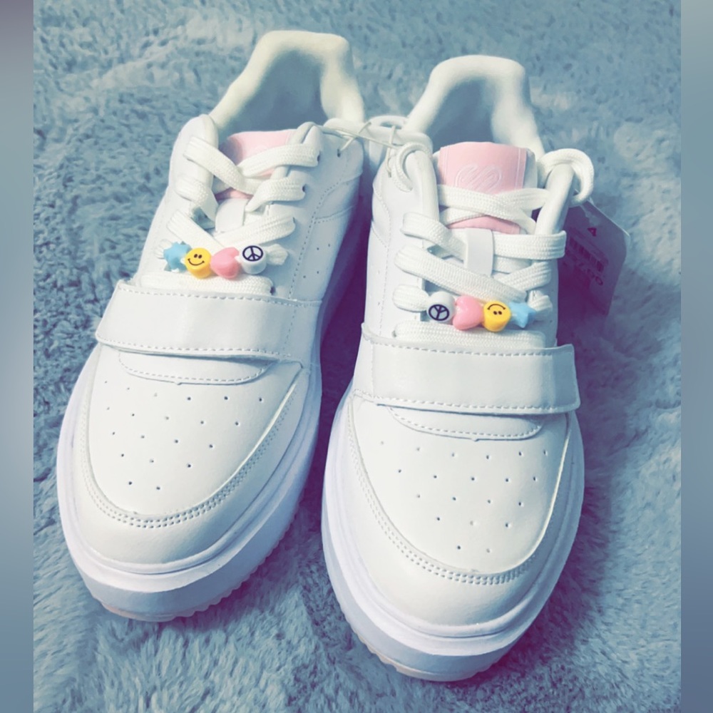 Justice white shoes